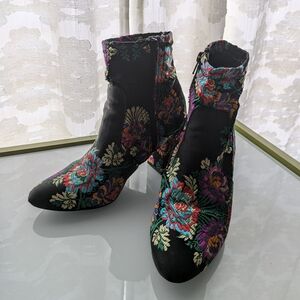 Multicolor Baroque Steve Madden Booties